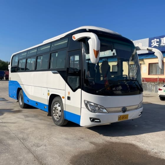 8m 30-seats Yutong 6816 made in 2017 with Yuchai engine used coach bus