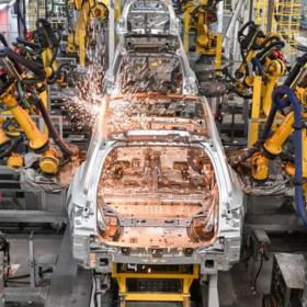 Automobile production welding process