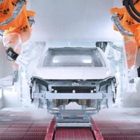 Automobile production painting process