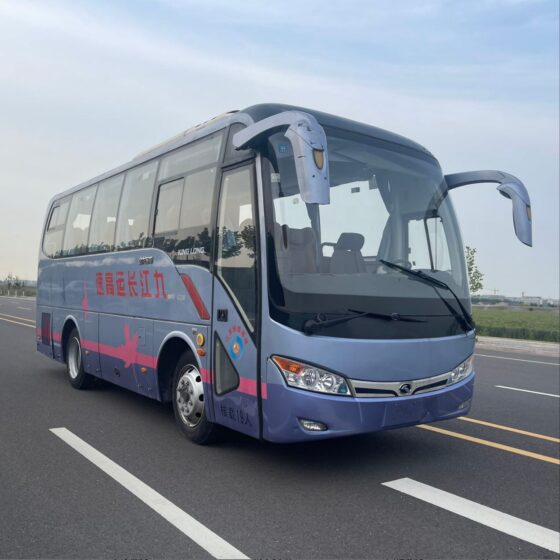 2016 19 seats kinglong 6759 used diesel coach bus with yuchai engine