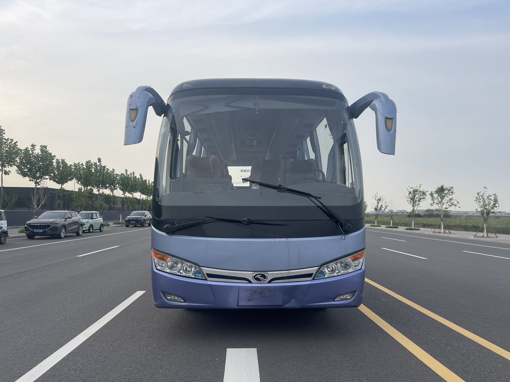 2016 19 seats kinglong 6759 used diesel coach bus with yuchai engine